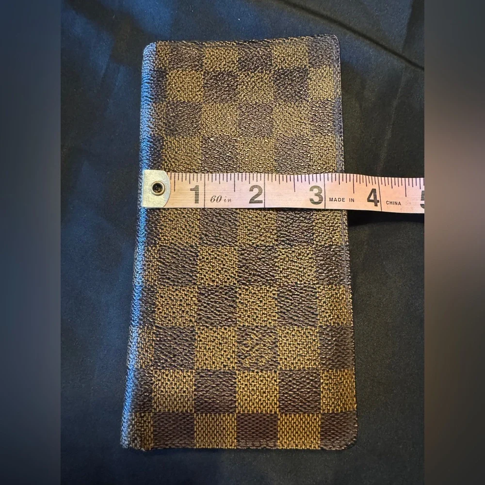 Louis Vuitton Damier Ebene Long Bifold Organizer Checkbook Wallet - Unisex - Picture 6 of 13